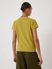 綠色 - Hush修身剪裁圓領T恤 - 圖片 2/5