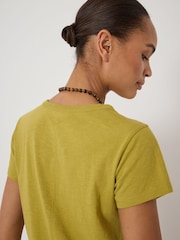 綠色 - Hush修身剪裁圓領T恤 - 圖片 4/5