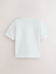 smALLSAINTS Black/White Script Crew Neck Relaxed T-Shirts 3 Pack - Image 3 of 7