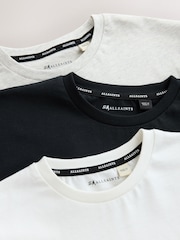 smALLSAINTS Black/White Script Crew Neck Relaxed T-Shirts 3 Pack - Image 7 of 7