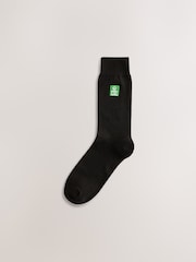 Black Duke of Edinburgh Embroidered Socks 3 Pack - Image 4 of 7