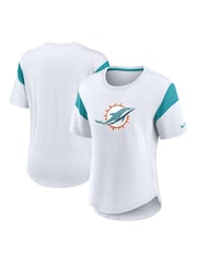 Fanatics NFL Miami Dolphins Slub Fashion White Top - Image 2 of 2