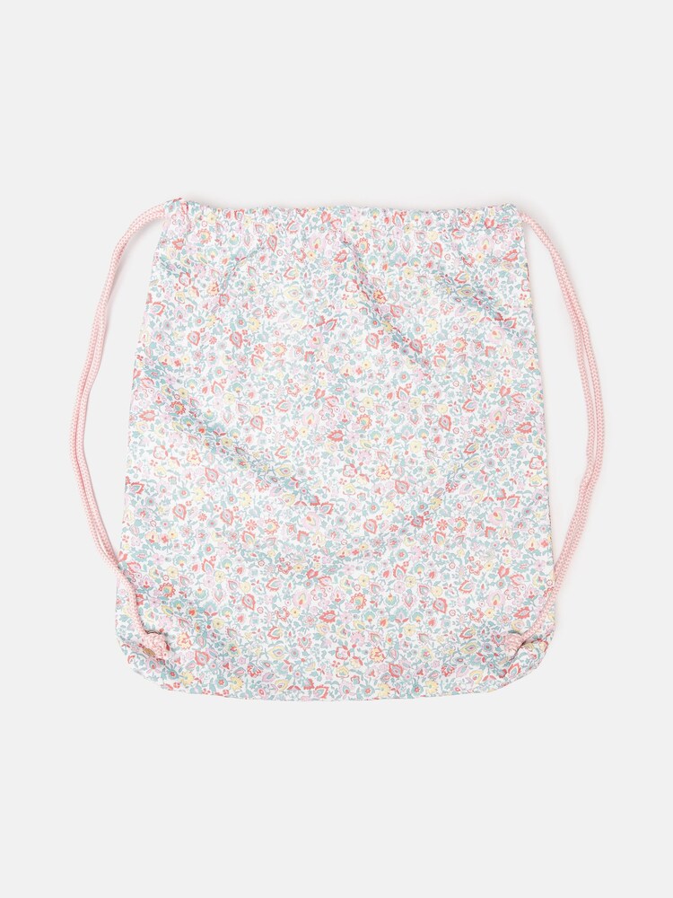 Joules Sandwell Multi Printed Drawstring Bag - Image 1 of 4