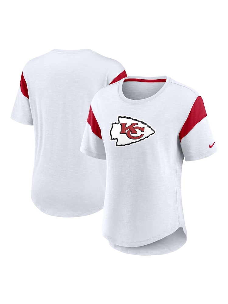 Fanatics NFL Kansas City Chiefs Slub Fashion White Top - Image 1 of 3