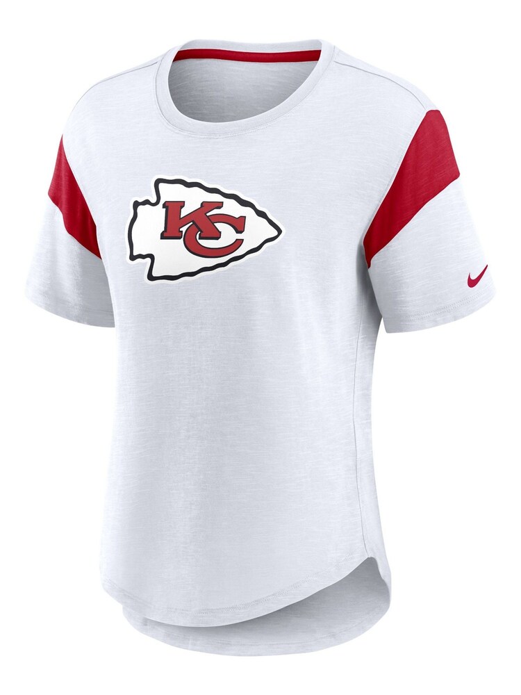 Fanatics NFL Kansas City Chiefs Slub Fashion White Top - Image 2 of 3