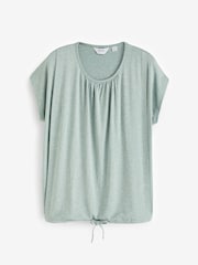 Seraphine Green Maternity & Nursing T-Shirt and Shorts Set - Image 2 of 3