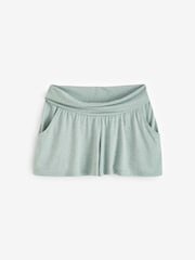 Seraphine Green Maternity & Nursing T-Shirt and Shorts Set - Image 3 of 3