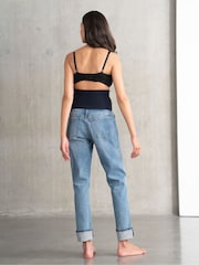 Seraphine Blue Post Maternity Boyfriend Jeans - Image 4 of 6