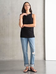 Seraphine Blue Post Maternity Boyfriend Jeans - Image 5 of 6