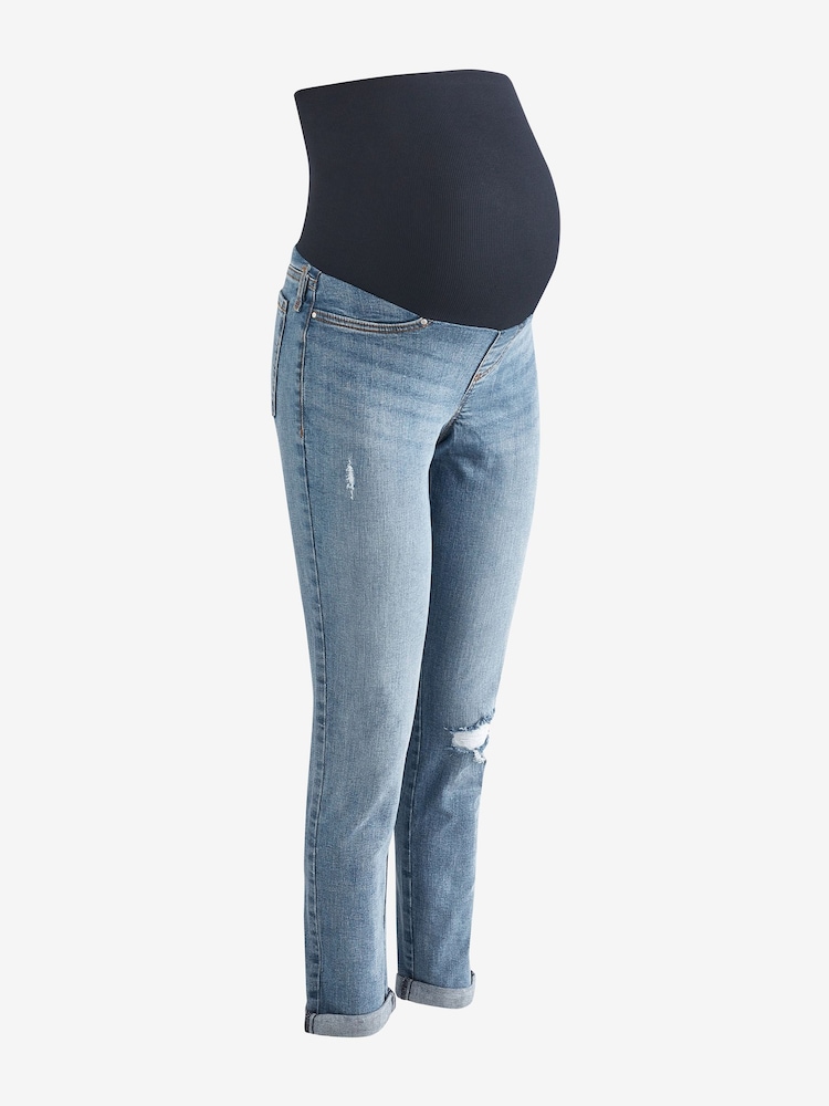 Seraphine Blue Post Maternity Boyfriend Jeans - Image 6 of 6