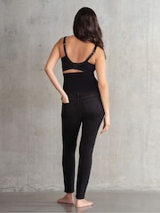 Seraphine Skinny Overbump Black Maternity Jeans - Image 3 of 6