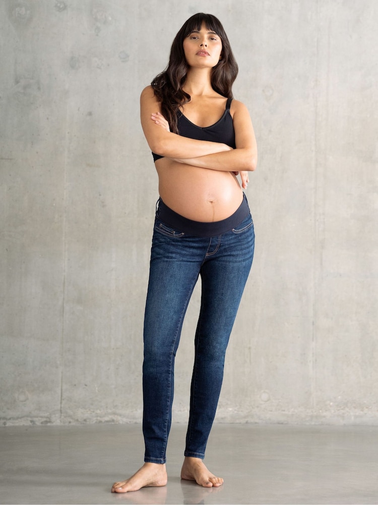 Seraphine Blue Maternity Skinny Jeans - Image 1 of 3