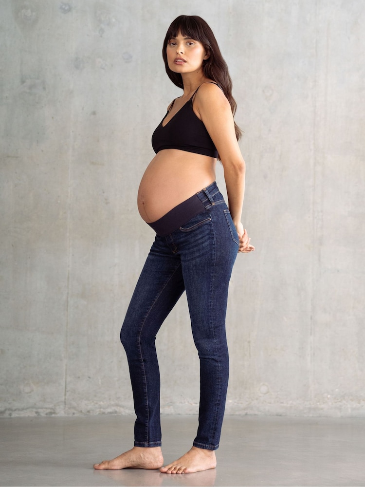 Seraphine Blue Maternity Skinny Jeans - Image 2 of 3