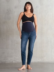 Seraphine Blue Skinny Maternity Jeans - Image 1 of 6