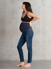 Seraphine Blue Skinny Maternity Jeans - Image 2 of 6