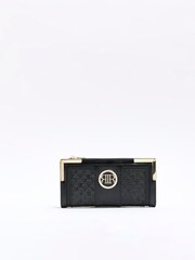 River Island Black Embossed Monogram Purse - Image 1 of 5