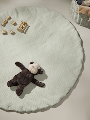 Sage Green Pom Baby Mat - Image 1 of 6