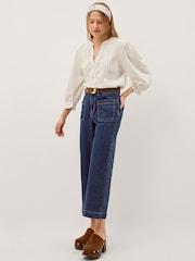 Monsoon Leila Lace Trim Shirt - Imagen 2 de 5