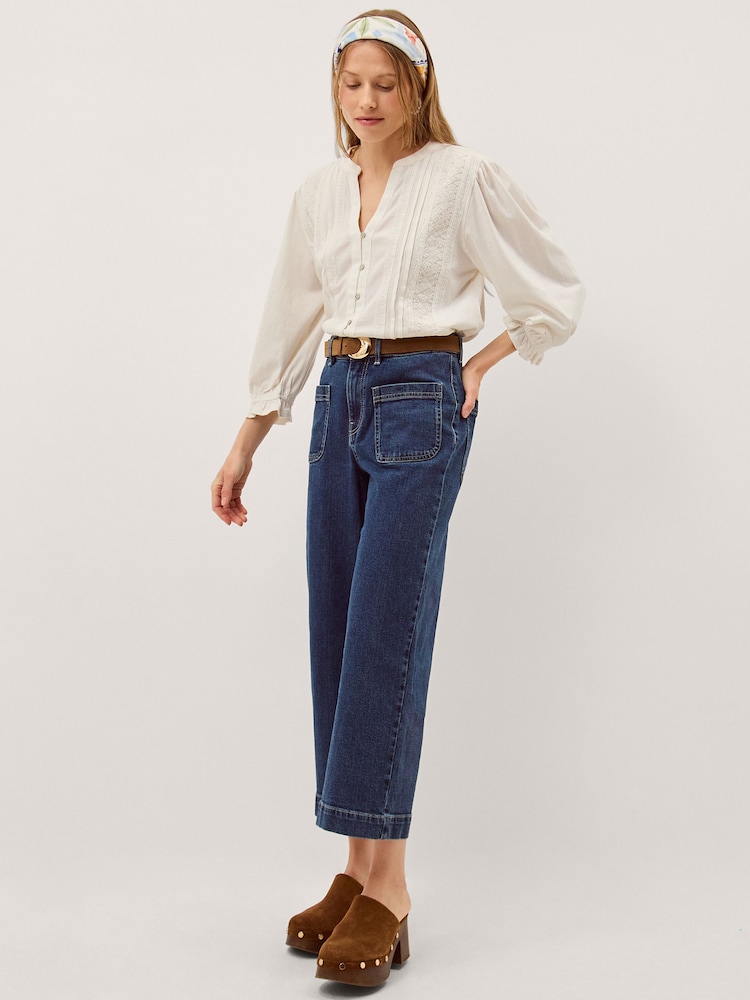 Monsoon Leila Lace Trim Shirt - Imagen 2 de 5