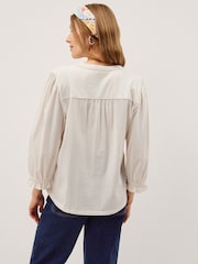 Monsoon Leila Lace Trim Shirt - Imagen 3 de 5