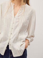 Monsoon Leila Lace Trim Shirt - Imagen 4 de 5