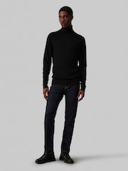 Calvin Klein Black Merino Turtle Neck Jumper - Image 1 of 4