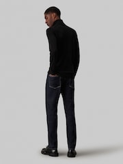 Calvin Klein Black Merino Turtle Neck Jumper - Image 2 of 4