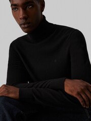 Calvin Klein Black Merino Turtle Neck Jumper - Image 3 of 4