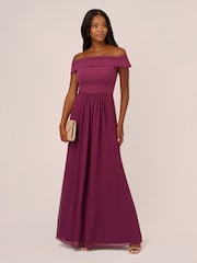 Adrianna Papell Crepe Chiffon Gown - Image 1 of 7
