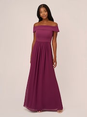 Adrianna Papell Crepe Chiffon Gown - Image 3 of 7