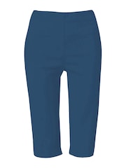 Roman Mid Blue Knee Length Stretch Shorts - Image 4 of 4