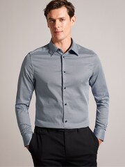 Ted Baker Blue Faenza Geo Shirt - Image 1 of 6