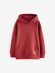 Rust Red Plain Jersey Hoodie (3-16yrs) - Image 1 of 4