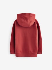 Rust Red Plain Jersey Hoodie (3-16yrs) - Image 2 of 4