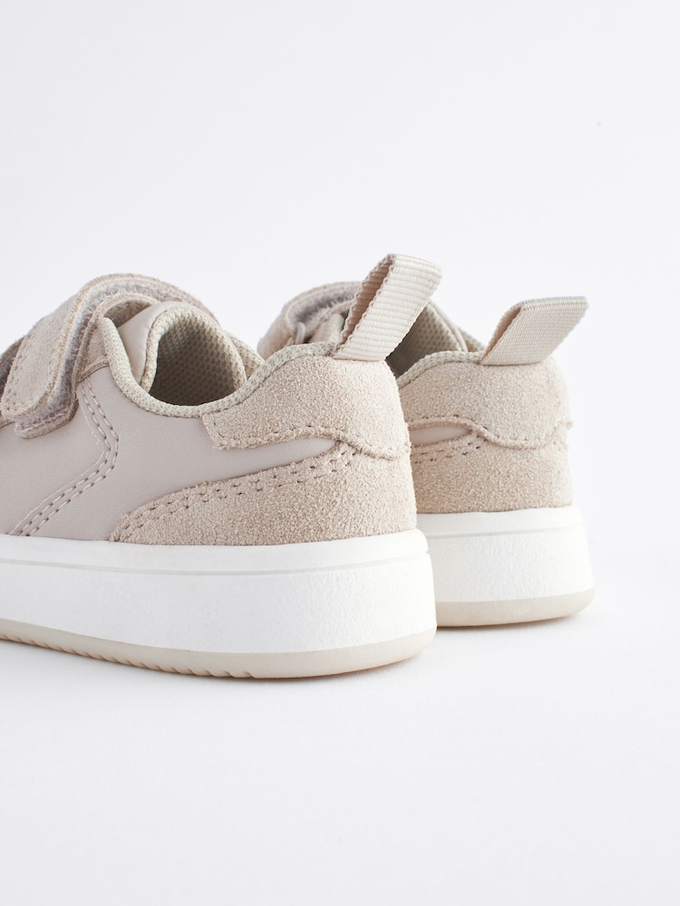 Neutral Standard Fit (F) Baby Touch Fastening Leather First Walker Shoes - Image 3 of 6