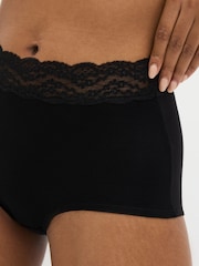 Black Bikini Cotton Rich Knickers 8 Pack - Image 4 of 5