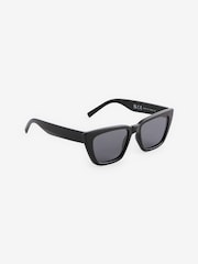 Black Angled Wayfarer Polarised Sunglasses - Image 3 of 6