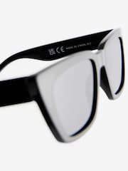 Black Angled Wayfarer Polarised Sunglasses - Image 6 of 6
