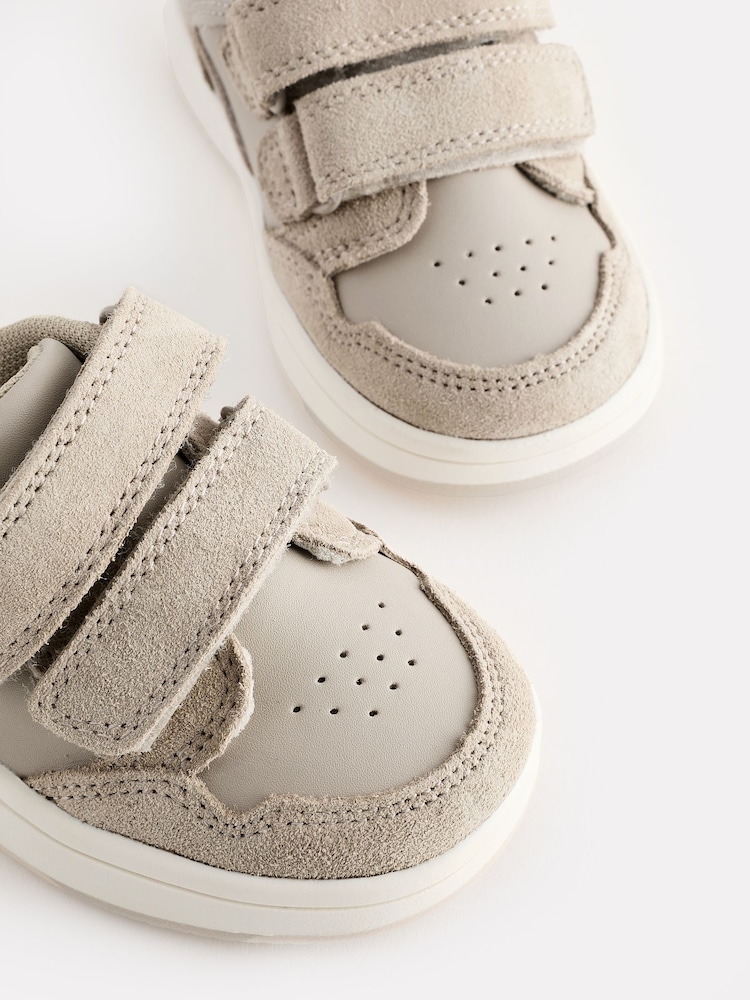 Neutral - Baby Velcrolukning Læder First Walker Sko - Billede 6 af 6