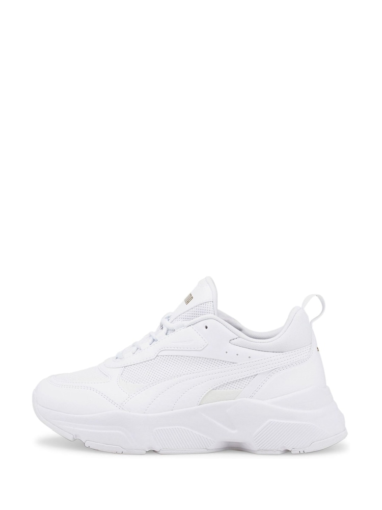 Puma White Cassia Trainers - Image 2 of 6