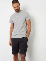 Threadbare Black Cargo Shorts - Image 3 of 4