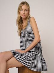 Nobodys Child Black Millie Gingham Mini Dress - Image 2 of 5