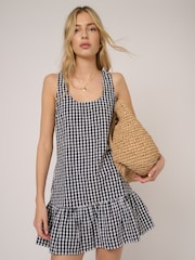 Nobodys Child Black Millie Gingham Mini Dress - Image 5 of 5