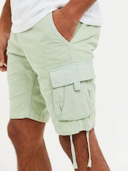 Threadbare Light Green Cargo Shorts - Image 4 of 4