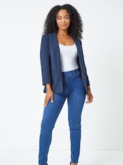 Roman Blue Petite Classic Stretch Blazer - Image 2 of 5