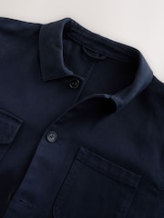 Navy Blue Garment Dyed Chore Jacket - Image 3 of 5