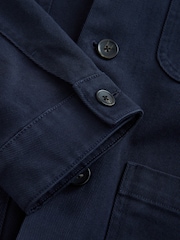 Navy Blue Garment Dyed Chore Jacket - Image 4 of 5