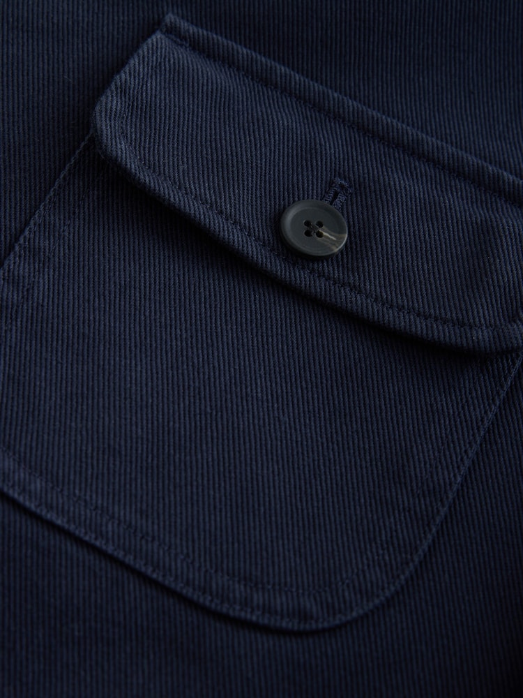 Navy Blue Garment Dyed Chore Jacket - Image 5 of 5
