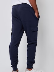 Threadbare Navy Cargo Style Joggers - Image 2 of 4