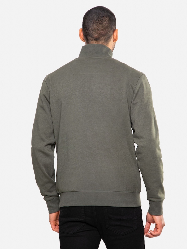 سويت شيرت بربع سحاب عند الرقبة من Threadbare - صورة 2 من 4 سويت شيرت بربع سحاب عند الرقبة من Threadbare - صورة 2 من 4